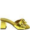 MENBUR WOMENS CHAIN STRAP SANDAL - YELLOW